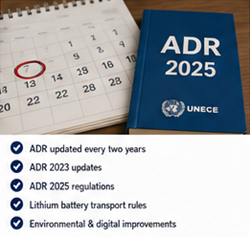 Uppdateringar av ADR-regelverket och revideringar av lagstiftning för transport av farligt gods i Europa