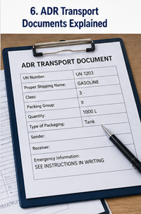 ADR-transportpapper och fraktdokument för farligt gods inom europeisk logistik