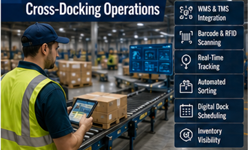 Tekniska lagersystem som används i cross-dockinglogistik
