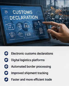Digitala tullsystem och elektroniska logistikplattformar i internationella transporter