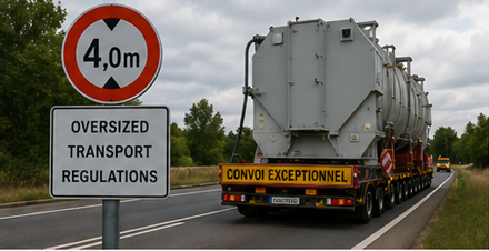 Europeiska transportregler och regelefterlevnad inom logistik för överdimensionerat gods