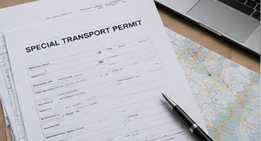 Tillstånd för specialtransport, rutgodkännanden och logistikhändlingar för överdimensionerat gods