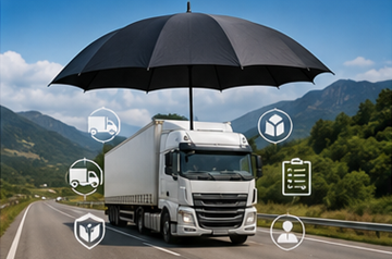 Fraktförsäkringsdokument som skyddar transporterat gods under logistikverksamhet