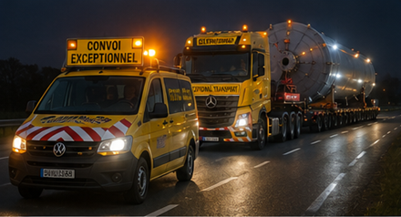 Säkerhetsarbete och eskortkoordinering för transport av överdimensionerat gods