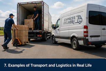 Exempel på logistik i verkligheten: leveransbilar, lager, e-handel och frakt