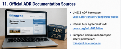 Officiella ADR-regelverk och UNECE-resurser för transport av farligt gods