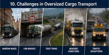 Utmaningar med bredlasttransporter genom svåra vägar och urban infrastruktur