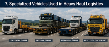 Lågbyggda trailers modulsystem och tungtransportfordon som transporterar bredlastgods