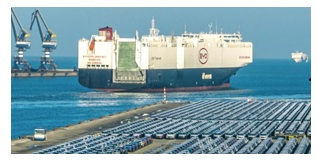 Terminal-to-Terminal typ Transport av bilar