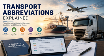 Transportchef som granskar logistikförkortningar och sändningsspårningsinformation på ett modernt europeiskt logistikkontor