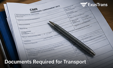 CMR-transportdokument faktura logistikdokument Europa fraktdokumentation