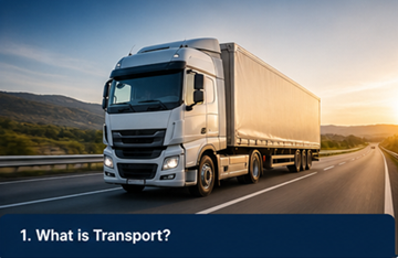 Lastbil som transporterar gods på europeisk motorväg, logistik- och transportkoncept