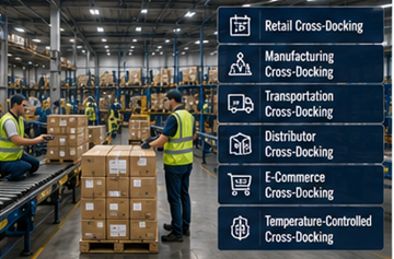 Olika typer av cross-docking som används inom transport- och lagerlogistik