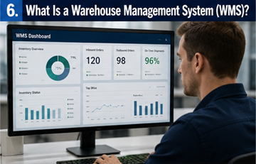 Digitalt Warehouse Management System som spårar lager och logistikverksamhet
