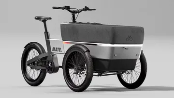Transportör Cykel Bike e-Cargo i Brussel Belgien